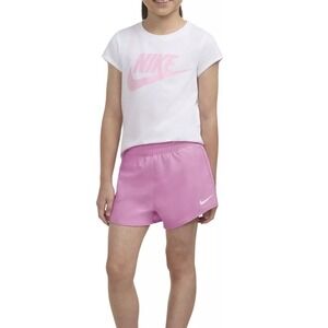 NWT Nike Girls Dri-FIT Lined Athletic Shorts‎ Magic Flamingo Pink Size 6X